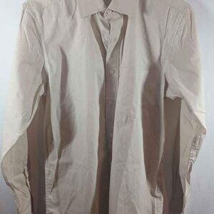 Bespoke Small 14 14.4 cream Long Sleeve Shirt with Next Day Shipping